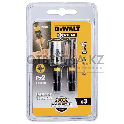 Биты ударные DeWALT PZ2 50мм 2шт. DT70535T-QZ