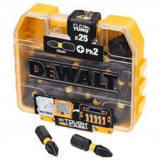 Набор бит DeWALT PH2 25мм 25шт. DT70555T-QZ Набор бит DeWALT PH2 25мм 25шт. DT70555T-QZ