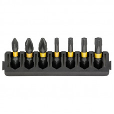 Набор бит DeWALT FLEXTORQ PZ TX 25мм 7шт. DT70813-QZ Набор бит DeWALT FLEXTORQ PZ TX 25мм 7шт. DT70813-QZ