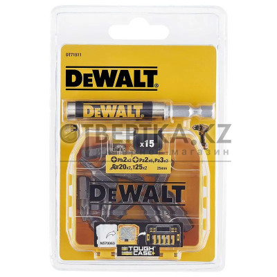 Набор бит DeWALT PH; PZ; TX 25мм 16шт. DT71511-QZ