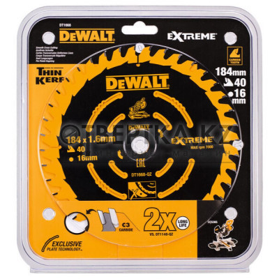 Диск пильный DeWalt DT1668