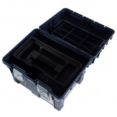 Ящик для инструмента Dexter HD Compact1 450х350х350 мм, пластик, цвет синий в Атырау