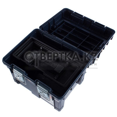 Ящик для инструмента Dexter HD Compact1 450х350х350 мм, пластик, цвет синий 15932290