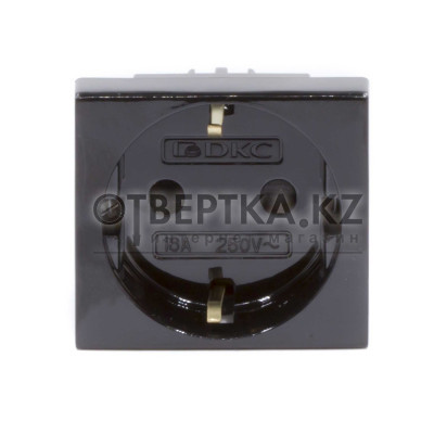 Розетка силовая серии Viva DKC 45205 2Р+Е со шторками черная