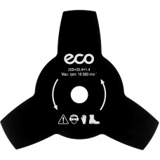 Нож для мотокосы 3 зуб. 255х1.4х25.4 мм ECO