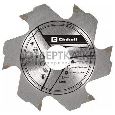 Диск для ламельного фрезера Einhell 100х22х4мм 6T 49758941