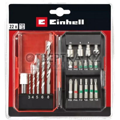 Набор бит и сверл Einhell Bit-Bohrerbox 22tlg S-Box 49108806