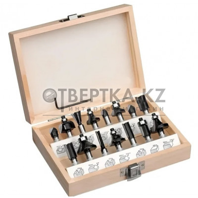 Набор фрез для фрезера Einhell Fräsersatz 8 mm 15 pcs 49757291
