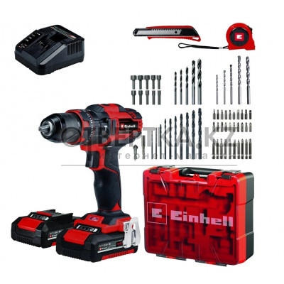 Аккумуляторный ударный шуруповерт Einhell TE-CD 18/40 Li-i +64 2x2,0Ah 4513992 75217