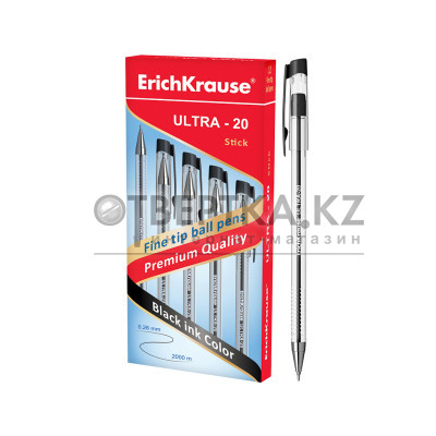 Ручка шариковая ErichKrause® ULTRA-20, цвет чернил черный 25645