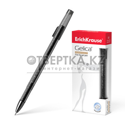 Ручка гелевая ErichKrause® Gelica®, цвет чернил черный 25663