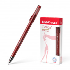 Ручка гелевая ErichKrause® Gelica®, цвет чернил красный в Костанае