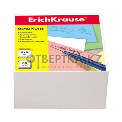 Бумага настольная ErichKrause®, 90x90x50 мм, белый 2717