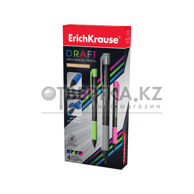 Карандаш механический ErichKrause® Draft 2.0мм, НВ (упак./12 шт.) 28300