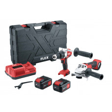 Дрель-шуруповерт + УШМ FLEX PD 2G 18.0-EC FS55 + L 125 18.0-EC 516198