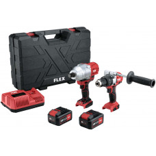Дрель-шуруповерт + Гайковерт FLEX PD 2G 18.0-EC FS55 + IW 3/4“ 18.0-EC 516228