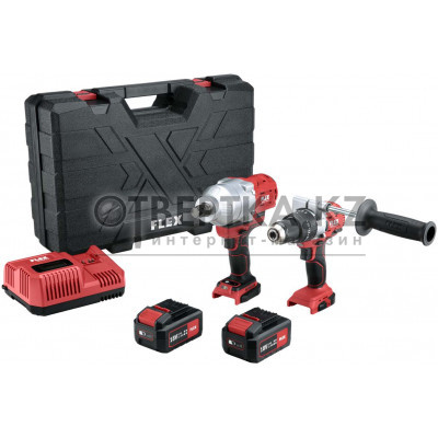 Дрель-шуруповерт + Гайковерт FLEX PD 2G 18.0-EC FS55 + IW 3/4“ 18.0-EC 516228