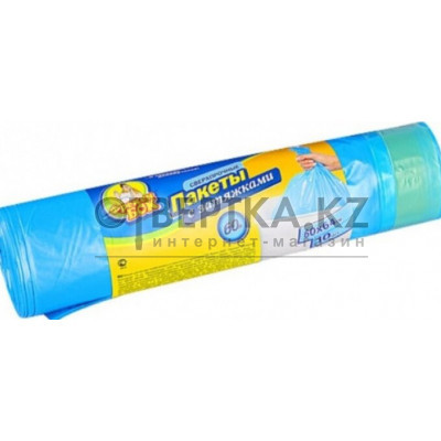 Пакеты для мусора Сверхпроч ЛД с затяжкой графит Фрекен БОК 4820048480673