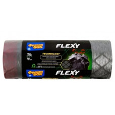 Пакеты для мусора с затяжкой FLEXY графит-металлик Фрекен БОК 4823071652178 в Астане