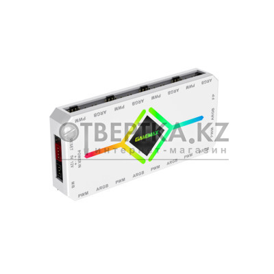 Контроллер подсветки Gamemax V4.0 ARGB+PWM HUB WH (12В)