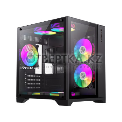 Компьютерный корпус Gamemax Infinity Mini 7 ARGB Fans + Controller Black без Б/П 9101-0000R0191