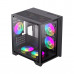 Компьютерный корпус Gamemax Infinity Mini 7 ARGB Fans + Controller Black без Б/П 9101-0000R0191