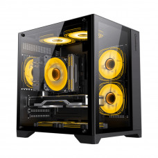 Компьютерный корпус Gamemax Infinity Mini 3 ARGB Fans + Controller Black без Б/П в Атырау