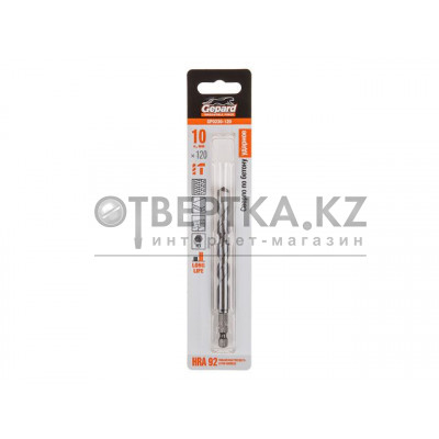 Сверло по бетону 10х120мм шестигр. GEPARD (GP0230-120)