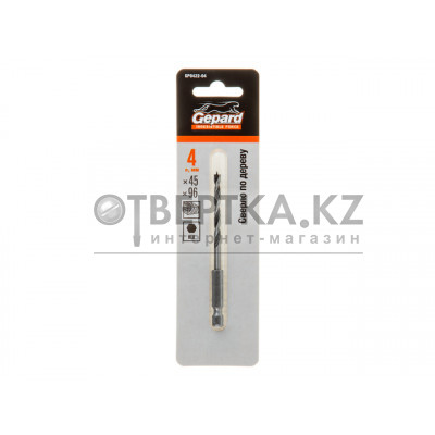 Сверло по дереву  4х45х96 шестигр. GEPARD GP0422-04