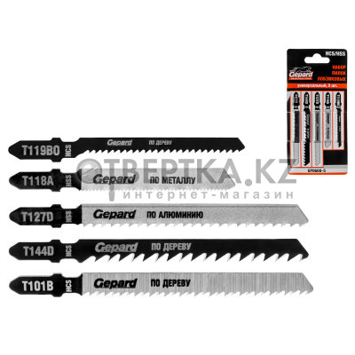 Набор пилок лобз. универсальный 5шт. GEPARD (GP0600-5) Набор пилок лобз. универсальный 5шт. GEPARD (GP0600-5)