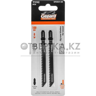 Пилка лобз. по дереву T111C (2 шт.) GEPARD GP0631-08