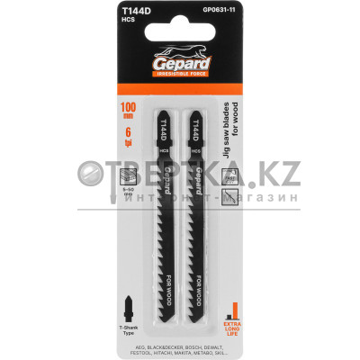 Пилка лобз. по дереву T144D (2 шт.) GEPARD GP0631-11
