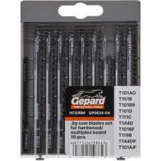 Набор пилок лобз. по дереву/ламинату 10шт. GEPARD (GP0634-04) в Алматы Набор пилок лобз. по дереву/ламинату 10шт. GEPARD (GP0634-04) в Алматы