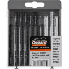 Набор пилок лобз. универсальный 10шт. GEPARD (GP0634-05) в Алматы Набор пилок лобз. универсальный 10шт. GEPARD (GP0634-05) в Алматы