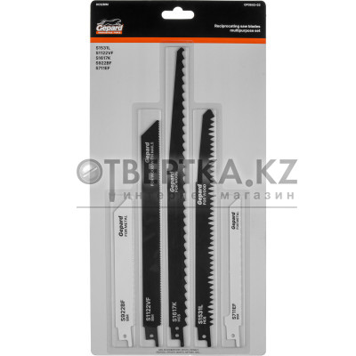 Набор пилок сабельных универсальный 5шт. GEPARD (GP0643-03)