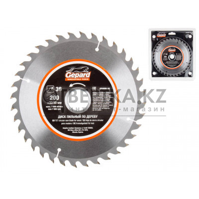 Диск пильный 200х32/30 мм 36 зуб. по дереву GEPARD GP0906-36