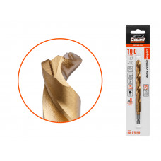 Сверло по металлу шестигр. 10.0х87х133 мм HSS-G TIN GEPARD