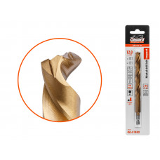 Сверло по металлу шестигр. 12.0х101х151 мм HSS-G TIN GEPARD