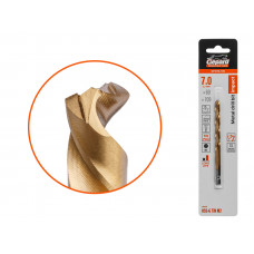 Сверло по металлу шестигр. 7.0х69х109 мм HSS-G TIN GEPARD