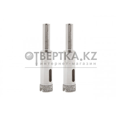 Коронка алмазная  d 10мм по стеклу и керамике 2шт. GEPARD (GP2076-10)