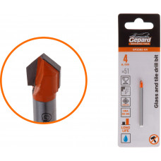 Сверло по кафелю/стеклу  4x51 мм ц/х GEPARD (GP2082-04)