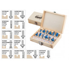 Набор фрез 8мм 12шт. GEPARD (GP2300-08) в Кокшетау