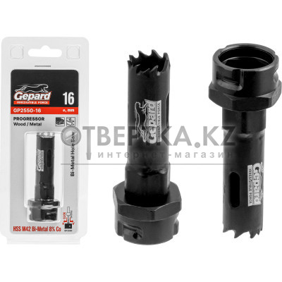 Коронка биметаллическая  d16 мм PROGRESSOR GEPARD GP2550-16