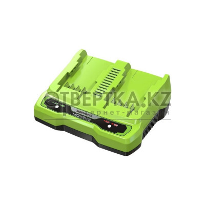 Быстрое зарядное устройство для 2-х аккумуляторов Greenworks G40UC8 2938807