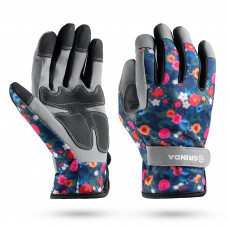 GRINDA AMBER, S (7), садовые перчатки из искусственной кожи с усиленным наладонником и кончиками пальцев, PRO Line (1139-S)