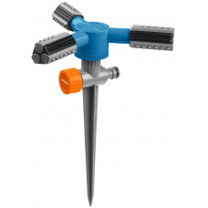 GRINDA RR-P, 75 м, 2 полив, 3 сопла, на пике, ударопрочный пластик, круговой распылитель, PROLine (40341) в Караганде