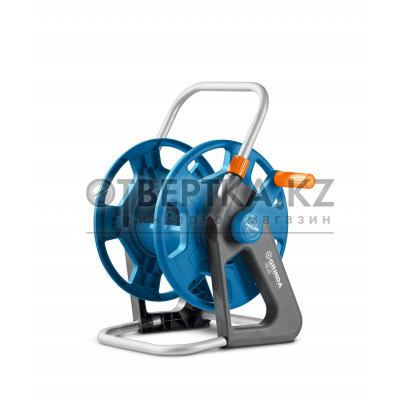 GRINDA HR-45, для шлангов 45м x 1/2″ и 20м х 3/4″, стальные опоры, пластиковый барабан, катушка для шлангов, ProLine (428450)