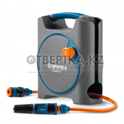 GRINDA COMPACT, шланг 10м x 5/16″ в пластиковом корпусе, поливочный набор 4 предм., соединит. шланг 1/2″х1,5м, набор поливочный мини ProLine (428480)