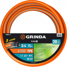 Шланг поливочный GRINDA FLEX 3 PROLine 429008-3/4-15 в Алматы