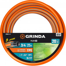 Шланг поливочный GRINDA FLEX 3 PROLine 429008-3/4-25 в Кокшетау